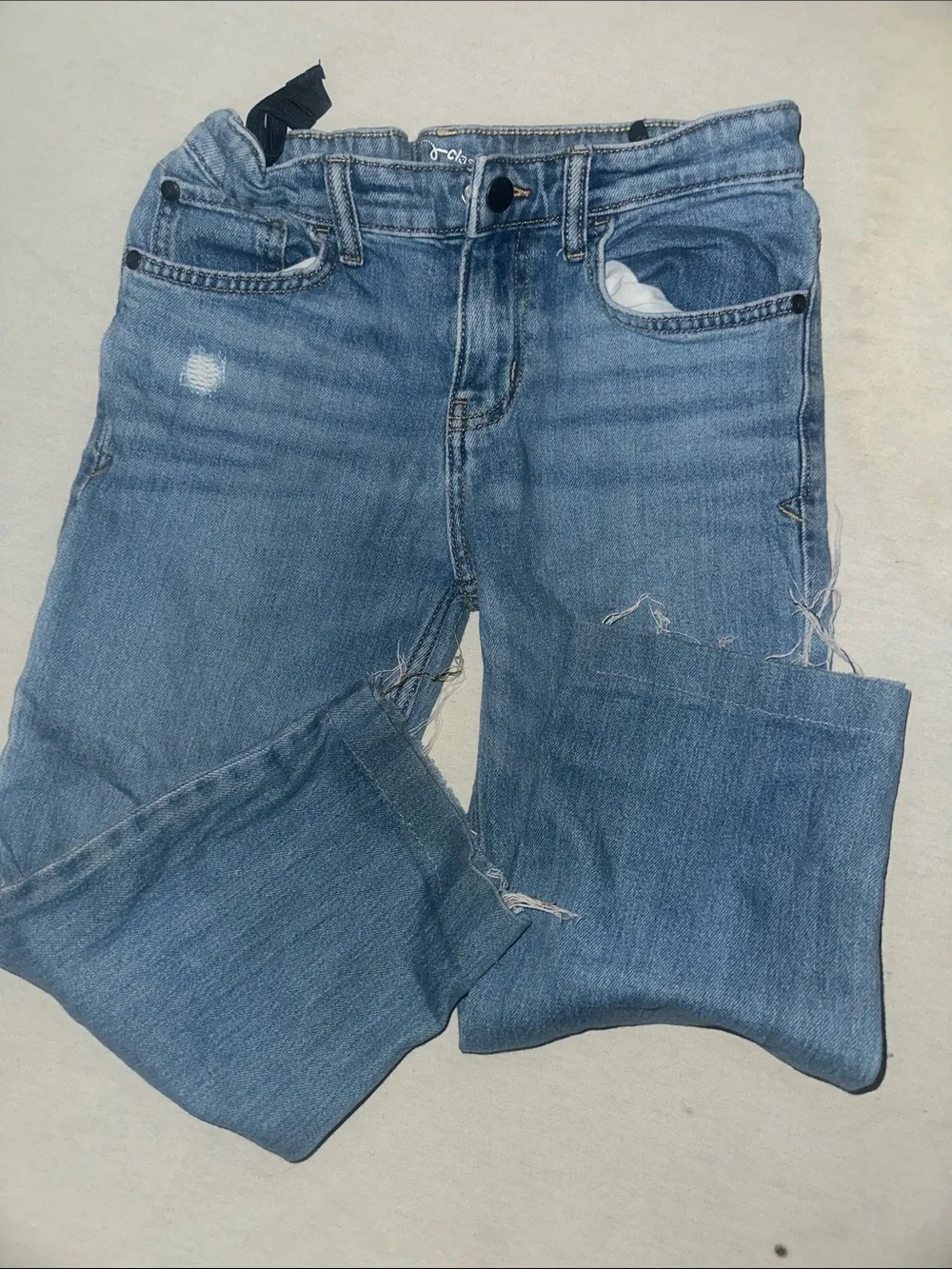 Kids Size 10 Art Class Light Blue Distressed Jeans